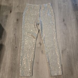 St. John Womens Sequin Trousers Size 10
